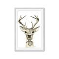 Picture of Baby Deer with Short Tie _GroupedProduct_Rectangle_Portrait_Mini_ _GroupedProduct_Rectangle_Portrait_Framed_Matted_