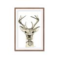 Picture of Baby Deer with Short Tie _GroupedProduct_Rectangle_Portrait_Mini_ _GroupedProduct_Rectangle_Portrait_Framed_Matted_