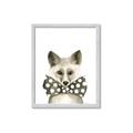 Picture of Baby Fox with Bow Tie _GroupedProduct_Rectangle_Portrait_Mini_ _GroupedProduct_Rectangle_Portrait_Framed_Matted_