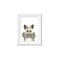Picture of Baby Fox with Bow Tie _GroupedProduct_Rectangle_Portrait_Mini_ _GroupedProduct_Rectangle_Portrait_Framed_Matted_