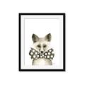 Picture of Baby Fox with Bow Tie _GroupedProduct_Rectangle_Portrait_Mini_ _GroupedProduct_Rectangle_Portrait_Framed_Matted_