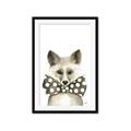Picture of Baby Fox with Bow Tie _GroupedProduct_Rectangle_Portrait_Mini_ _GroupedProduct_Rectangle_Portrait_Framed_Matted_