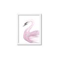 Picture of Pink Swan _GroupedProduct_Rectangle_Portrait_Mini_ _GroupedProduct_Rectangle_Portrait_Framed_Matted_