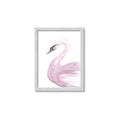 Picture of Pink Swan _GroupedProduct_Rectangle_Portrait_Mini_ _GroupedProduct_Rectangle_Portrait_Framed_Matted_