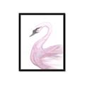 Picture of Pink Swan _GroupedProduct_Rectangle_Portrait_Mini_ _GroupedProduct_Rectangle_Portrait_Framed_Matted_