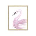 Picture of Pink Swan _GroupedProduct_Rectangle_Portrait_Mini_ _GroupedProduct_Rectangle_Portrait_Framed_Matted_