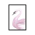 Picture of Pink Swan _GroupedProduct_Rectangle_Portrait_Mini_ _GroupedProduct_Rectangle_Portrait_Framed_Matted_