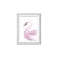 Picture of Pink Swan _GroupedProduct_Rectangle_Portrait_Mini_ _GroupedProduct_Rectangle_Portrait_Framed_Matted_