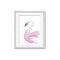 Picture of Pink Swan _GroupedProduct_Rectangle_Portrait_Mini_ _GroupedProduct_Rectangle_Portrait_Framed_Matted_