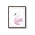 Picture of Pink Swan _GroupedProduct_Rectangle_Portrait_Mini_ _GroupedProduct_Rectangle_Portrait_Framed_Matted_