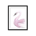 Picture of Pink Swan _GroupedProduct_Rectangle_Portrait_Mini_ _GroupedProduct_Rectangle_Portrait_Framed_Matted_