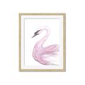 Picture of Pink Swan _GroupedProduct_Rectangle_Portrait_Mini_ _GroupedProduct_Rectangle_Portrait_Framed_Matted_