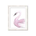 Picture of Pink Swan _GroupedProduct_Rectangle_Portrait_Mini_ _GroupedProduct_Rectangle_Portrait_Framed_Matted_