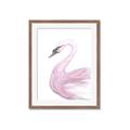 Picture of Pink Swan _GroupedProduct_Rectangle_Portrait_Mini_ _GroupedProduct_Rectangle_Portrait_Framed_Matted_