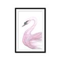 Picture of Pink Swan _GroupedProduct_Rectangle_Portrait_Mini_ _GroupedProduct_Rectangle_Portrait_Framed_Matted_