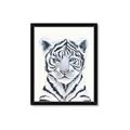 Picture of White Tiger Babe _GroupedProduct_Rectangle_Portrait_Mini_ _GroupedProduct_Rectangle_Portrait_Framed_Matted_