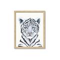 Picture of White Tiger Babe _GroupedProduct_Rectangle_Portrait_Mini_ _GroupedProduct_Rectangle_Portrait_Framed_Matted_