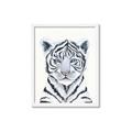 Picture of White Tiger Babe _GroupedProduct_Rectangle_Portrait_Mini_ _GroupedProduct_Rectangle_Portrait_Framed_Matted_