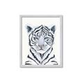 Picture of White Tiger Babe _GroupedProduct_Rectangle_Portrait_Mini_ _GroupedProduct_Rectangle_Portrait_Framed_Matted_