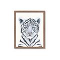 Picture of White Tiger Babe _GroupedProduct_Rectangle_Portrait_Mini_ _GroupedProduct_Rectangle_Portrait_Framed_Matted_