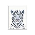 Picture of White Tiger Babe _GroupedProduct_Rectangle_Portrait_Mini_ _GroupedProduct_Rectangle_Portrait_Framed_Matted_