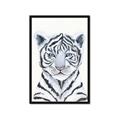 Picture of White Tiger Babe _GroupedProduct_Rectangle_Portrait_Mini_ _GroupedProduct_Rectangle_Portrait_Framed_Matted_