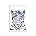 Picture of White Tiger Babe _GroupedProduct_Rectangle_Portrait_Mini_ _GroupedProduct_Rectangle_Portrait_Framed_Matted_