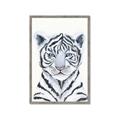 Picture of White Tiger Babe _GroupedProduct_Rectangle_Portrait_Mini_ _GroupedProduct_Rectangle_Portrait_Framed_Matted_
