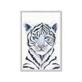 Picture of White Tiger Babe _GroupedProduct_Rectangle_Portrait_Mini_ _GroupedProduct_Rectangle_Portrait_Framed_Matted_