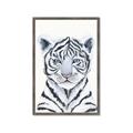 Picture of White Tiger Babe _GroupedProduct_Rectangle_Portrait_Mini_ _GroupedProduct_Rectangle_Portrait_Framed_Matted_
