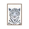 Picture of White Tiger Babe _GroupedProduct_Rectangle_Portrait_Mini_ _GroupedProduct_Rectangle_Portrait_Framed_Matted_