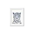 Picture of White Tiger Babe _GroupedProduct_Rectangle_Portrait_Mini_ _GroupedProduct_Rectangle_Portrait_Framed_Matted_