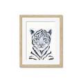 Picture of White Tiger Babe _GroupedProduct_Rectangle_Portrait_Mini_ _GroupedProduct_Rectangle_Portrait_Framed_Matted_