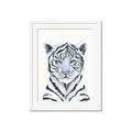 Picture of White Tiger Babe _GroupedProduct_Rectangle_Portrait_Mini_ _GroupedProduct_Rectangle_Portrait_Framed_Matted_