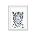 Picture of White Tiger Babe _GroupedProduct_Rectangle_Portrait_Mini_ _GroupedProduct_Rectangle_Portrait_Framed_Matted_