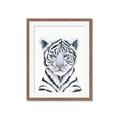 Picture of White Tiger Babe _GroupedProduct_Rectangle_Portrait_Mini_ _GroupedProduct_Rectangle_Portrait_Framed_Matted_