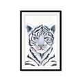 Picture of White Tiger Babe _GroupedProduct_Rectangle_Portrait_Mini_ _GroupedProduct_Rectangle_Portrait_Framed_Matted_
