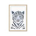 Picture of White Tiger Babe _GroupedProduct_Rectangle_Portrait_Mini_ _GroupedProduct_Rectangle_Portrait_Framed_Matted_