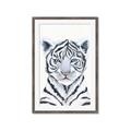 Picture of White Tiger Babe _GroupedProduct_Rectangle_Portrait_Mini_ _GroupedProduct_Rectangle_Portrait_Framed_Matted_