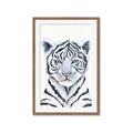 Picture of White Tiger Babe _GroupedProduct_Rectangle_Portrait_Mini_ _GroupedProduct_Rectangle_Portrait_Framed_Matted_