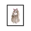 Picture of Bunny Bow _GroupedProduct_Rectangle_Portrait_Mini_ _GroupedProduct_Rectangle_Portrait_Framed_Matted_