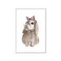 Picture of Bunny Bow _GroupedProduct_Rectangle_Portrait_Mini_ _GroupedProduct_Rectangle_Portrait_Framed_Matted_