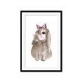 Picture of Bunny Bow _GroupedProduct_Rectangle_Portrait_Mini_ _GroupedProduct_Rectangle_Portrait_Framed_Matted_