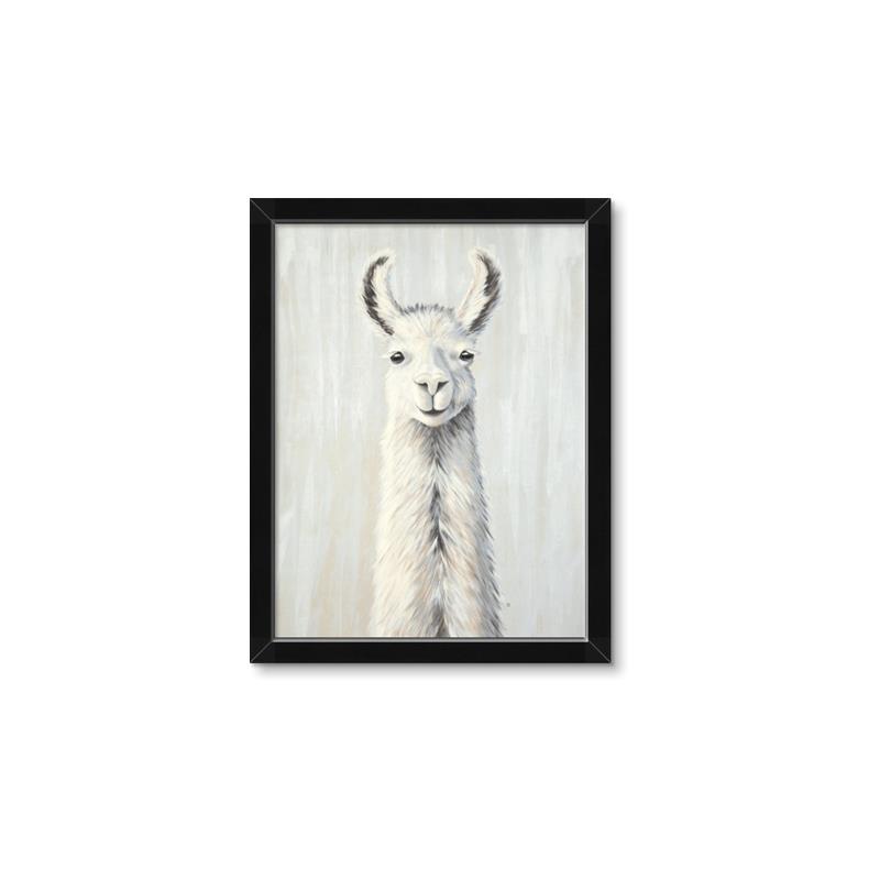 Picture of Brown and White Llama _GroupedProduct_Rectangle_Portrait_Mini_ _GroupedProduct_Rectangle_Portrait_Framed_Matted_