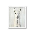 Picture of Brown and White Llama _GroupedProduct_Rectangle_Portrait_Mini_ _GroupedProduct_Rectangle_Portrait_Framed_Matted_