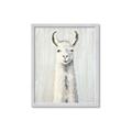 Picture of Brown and White Llama _GroupedProduct_Rectangle_Portrait_Mini_ _GroupedProduct_Rectangle_Portrait_Framed_Matted_
