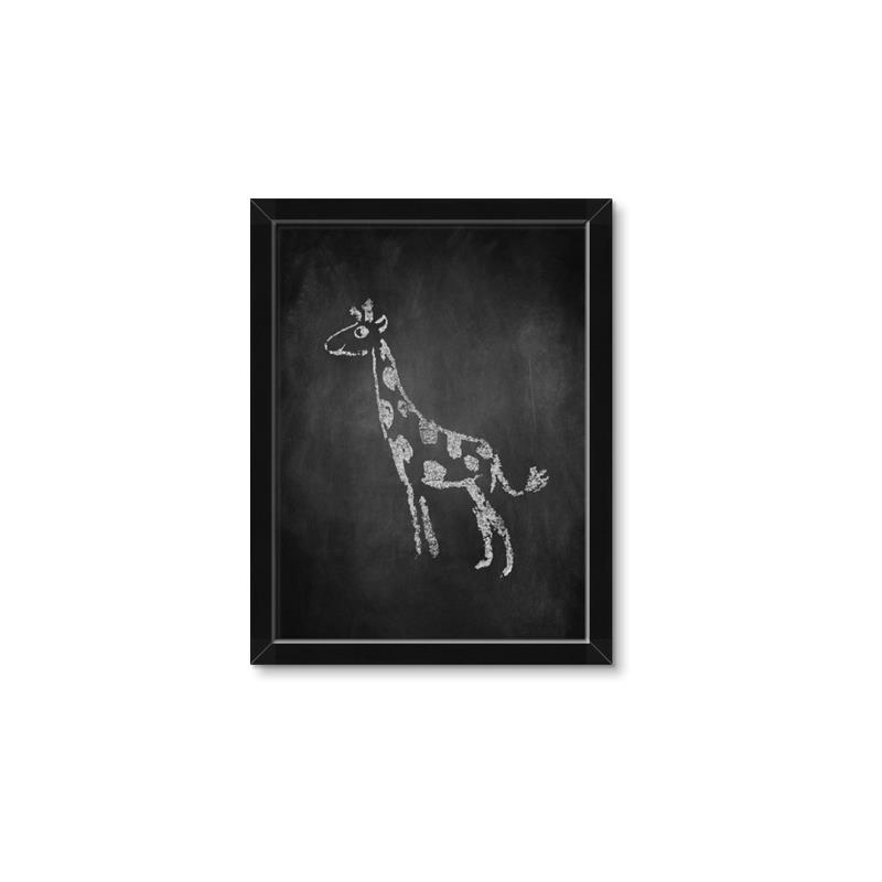 Picture of Chalk Giraffe _GroupedProduct_Rectangle_Portrait_Mini_ _GroupedProduct_Rectangle_Portrait_Framed_Matted_