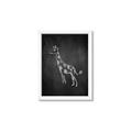 Picture of Chalk Giraffe _GroupedProduct_Rectangle_Portrait_Mini_ _GroupedProduct_Rectangle_Portrait_Framed_Matted_