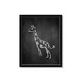Picture of Chalk Giraffe _GroupedProduct_Rectangle_Portrait_Mini_ _GroupedProduct_Rectangle_Portrait_Framed_Matted_