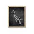 Picture of Chalk Giraffe _GroupedProduct_Rectangle_Portrait_Mini_ _GroupedProduct_Rectangle_Portrait_Framed_Matted_